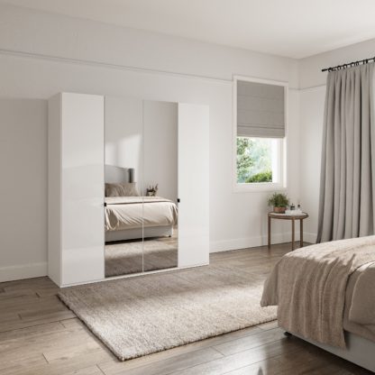 An Image of Kahla 2m 4 Door Wardrobe Pebble