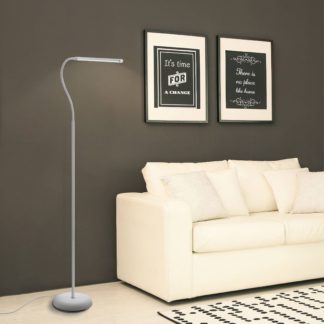 An Image of EGLO Laroa LED Touch Floor Lamp White