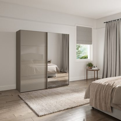 An Image of Altena 2m Sliding Wardrobe Pebble