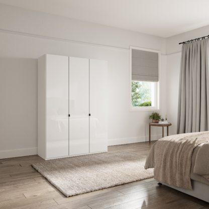 An Image of Kahla 1.5m 3 Door Wardrobe Off-White