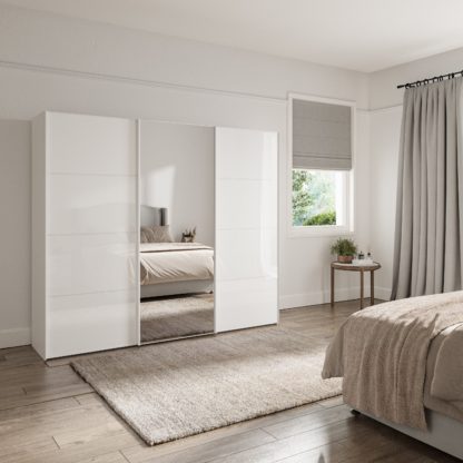 An Image of Altena 2.5m Sliding Wardrobe Off-White