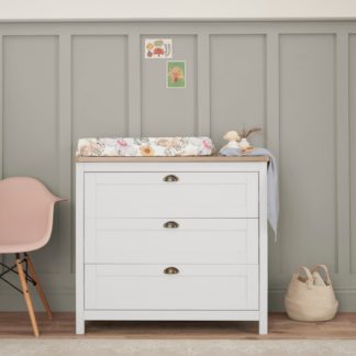 An Image of Tutti Bambini Verona 3 Drawer Chest Changer White