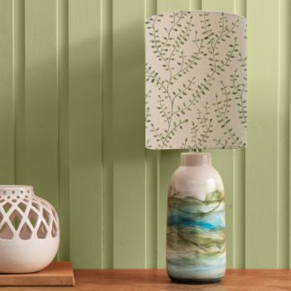 An Image of Javary Table Lamp with Eden Shade Eden Apple Green