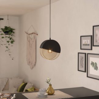 An Image of EGLO Mumbles Pendant Light Black