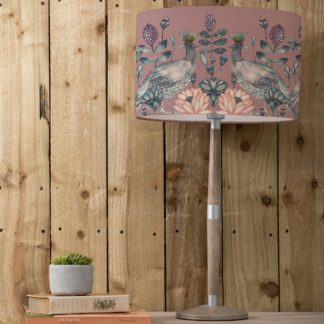 An Image of Solensis Large Table Lamp with Ahura Shade Ahura Mauve Purple