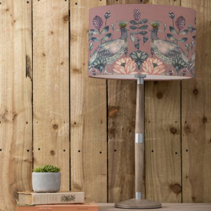 An Image of Solensis Large Table Lamp with Ahura Shade Ahura Mauve Purple