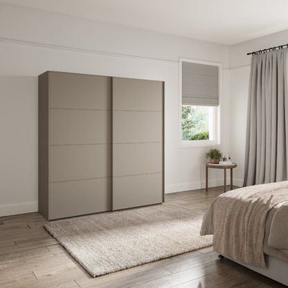 An Image of Altena 2m Sliding Wardrobe Pebble