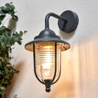 An Image of Barn Outdoor Wall Lantern - Anthracite