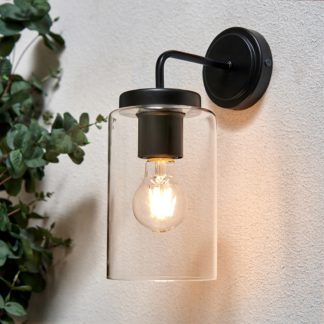 An Image of Clifton Outdoor Wall Light - Black