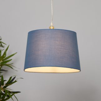 An Image of Clyde Tapered Lamp Shade - 30cm - Sky Blue