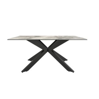 An Image of Indus Valley Apollo 4 Seater Dining Table Grey