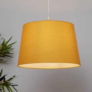 An Image of Clyde Tapered Lamp Shade - 40cm - Ochre