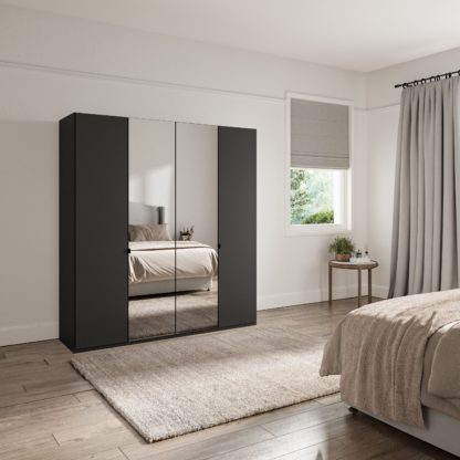 An Image of Kahla 2m 4 Door Wardrobe Pebble