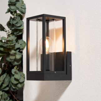 An Image of Harmby Outdoor Wall Lantern - Black