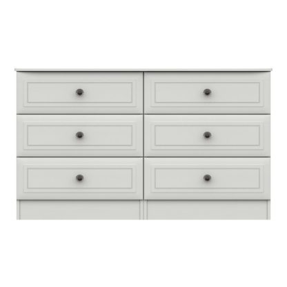 An Image of Portia Wide 6 Drawer Chest Earth (Brown)