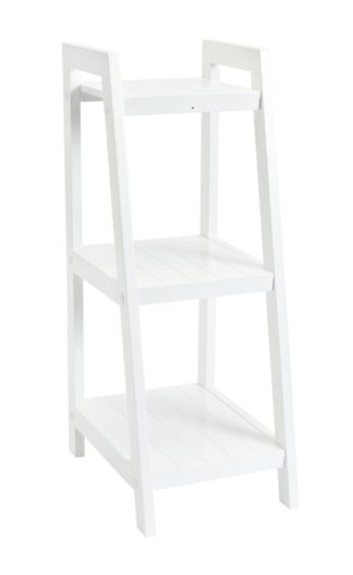 An Image of Argos Home Tongue And Groove 3 Tier Shelf - White