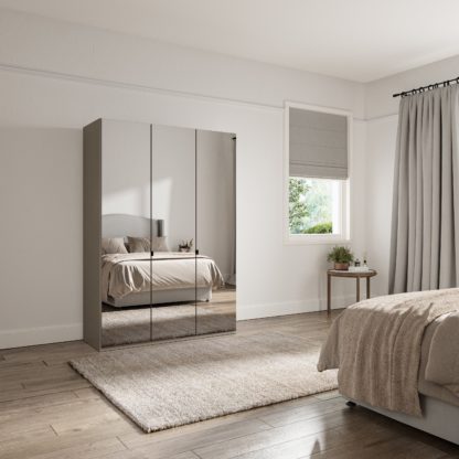 An Image of Kahla 1.5m 3 Door Wardrobe Off-White