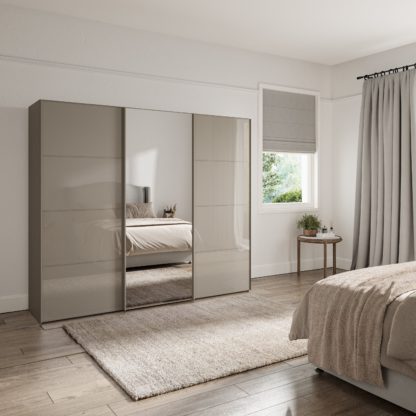 An Image of Altena 2.5m Sliding Wardrobe Off-White