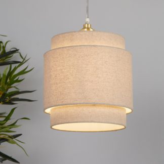 An Image of Finn Tiered Lamp Shade - 25cm - Natural