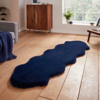 An Image of Super Teddy Sheepskin Rug Pink