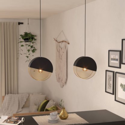 An Image of EGLO Mumbles Pendant Light Black