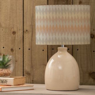 An Image of Leura Table Lamp with Mesa Shade Mesa Sand Beige