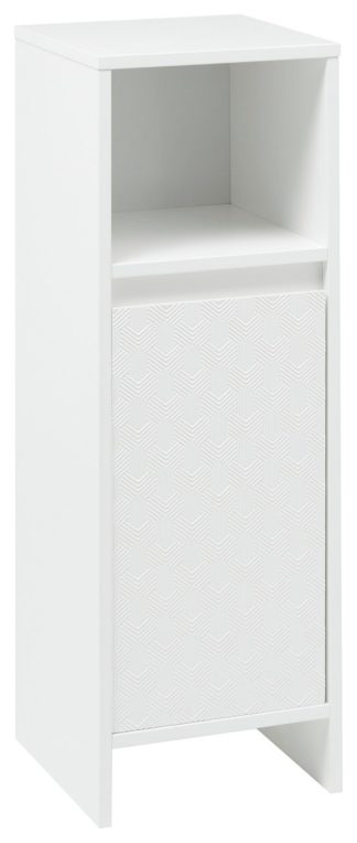 An Image of Lloyd Pascal Hadleigh 1 Door Cabinet- White