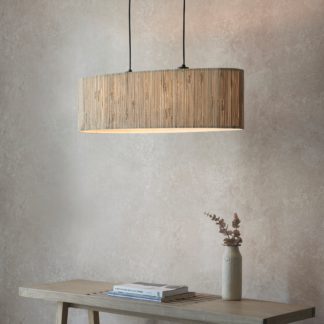 An Image of Vogue Marson 2 Light Diner Ceiling Fitting Natural