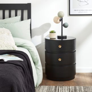 An Image of Azula 2 Drawer Bedside Table Natural