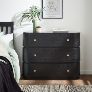 An Image of Azula 3 Drawer Chest Black