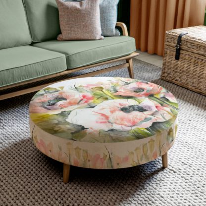 An Image of Petra Fabric Footstool Petra Parcevall