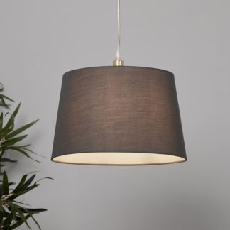 An Image of Clyde Tapered Lamp Shade - 30cm - Charcoal