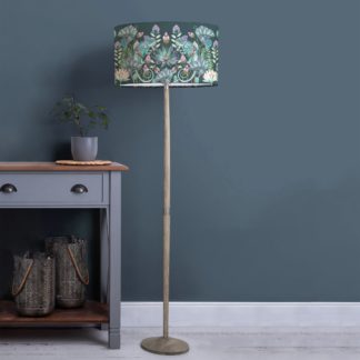 An Image of Solensis Floor Lamp with Osawi Shade Osawi Emerald Green
