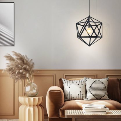 An Image of EGLO Embleton Star Pendant Light Black