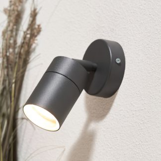 An Image of Mills Adjustable Outdoor Wall Light - Anthracite