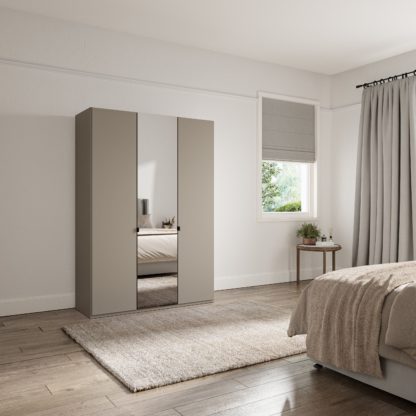 An Image of Kahla 1.5m 3 Door Wardrobe Off-White