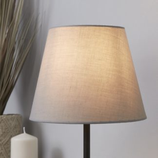 An Image of Clyde Tapered Lamp Shade - 20cm - Light Grey