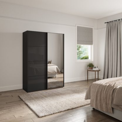 An Image of Altena 1.5m Sliding Wardrobe Pebble