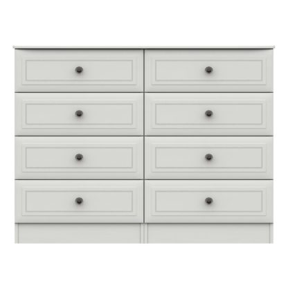 An Image of Portia Wide 8 Drawer Chest Earth (Brown)