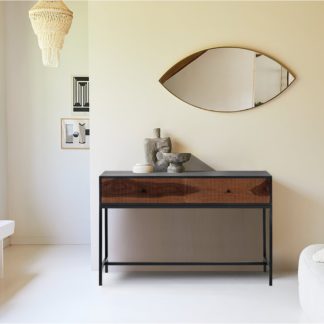 An Image of Indus Valley Thor Console Table Brown