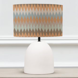 An Image of Larissa Table Lamp with Mesa Shade Mesa Granite Grey