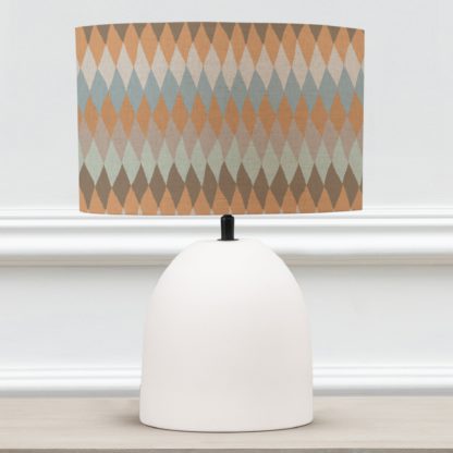 An Image of Larissa Table Lamp with Mesa Shade Mesa Granite Grey