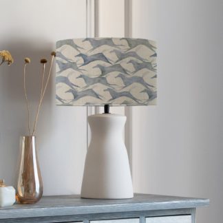 An Image of Albury Table Lamp with Dakota Shade Dakota River Blue