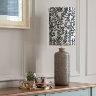 An Image of Inopia Table Lamp with Rowan Shade Rowan Blue Grey