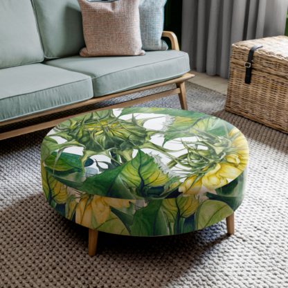 An Image of Petra Fabric Footstool Petra Parcevall