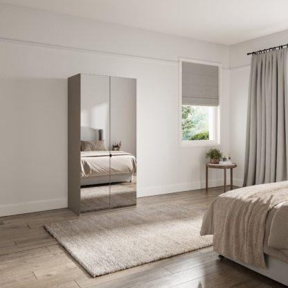 An Image of Kahla 1m 2 Door Wardrobe Pebble