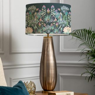 An Image of Minerva Table Lamp with Osawi Shade Osawi Emerald Green