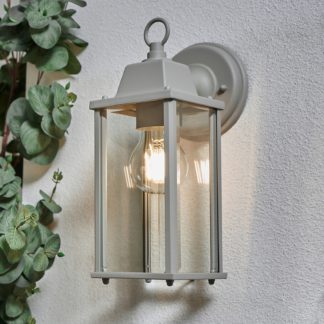 An Image of Coach Outdoor Wall Lantern - French Grey