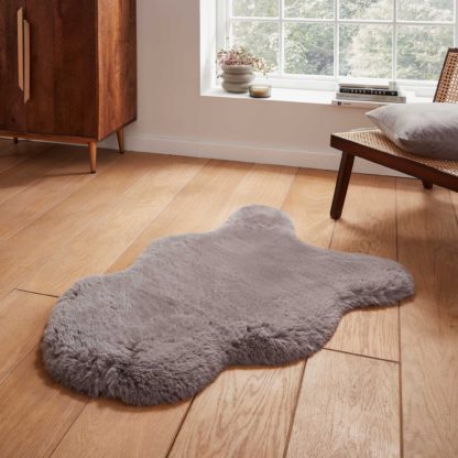 An Image of Super Teddy Sheepskin Rug Pink