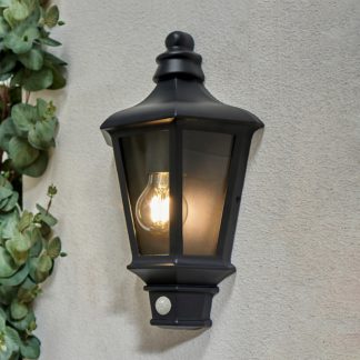 An Image of Rutland Outdoor Flush Wall Lantern with PIR Motion Sensor